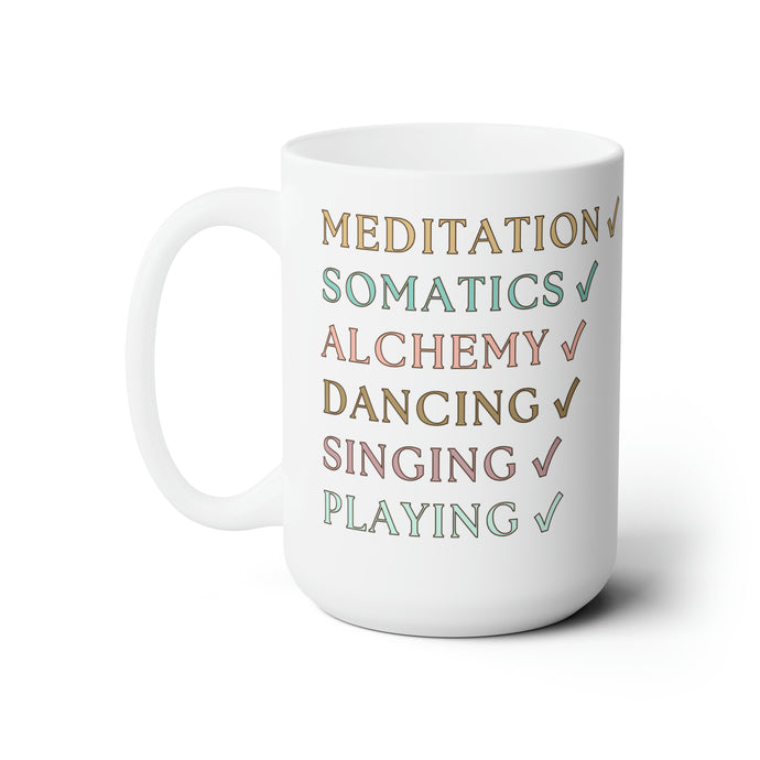 Meditation Check Mug 15oz