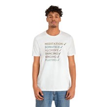 Load image into Gallery viewer, Meditation Check Short Sleeve Tee
