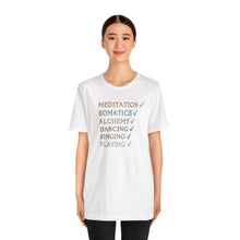 Load image into Gallery viewer, Meditation Check Short Sleeve Tee
