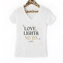 Load image into Gallery viewer, Love, Light &amp; No BS Bella Canvas Unisex Triblend V-Neck
