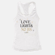 Load image into Gallery viewer, Love, Light &amp; No BS Women&#39;s Racerback Tank
